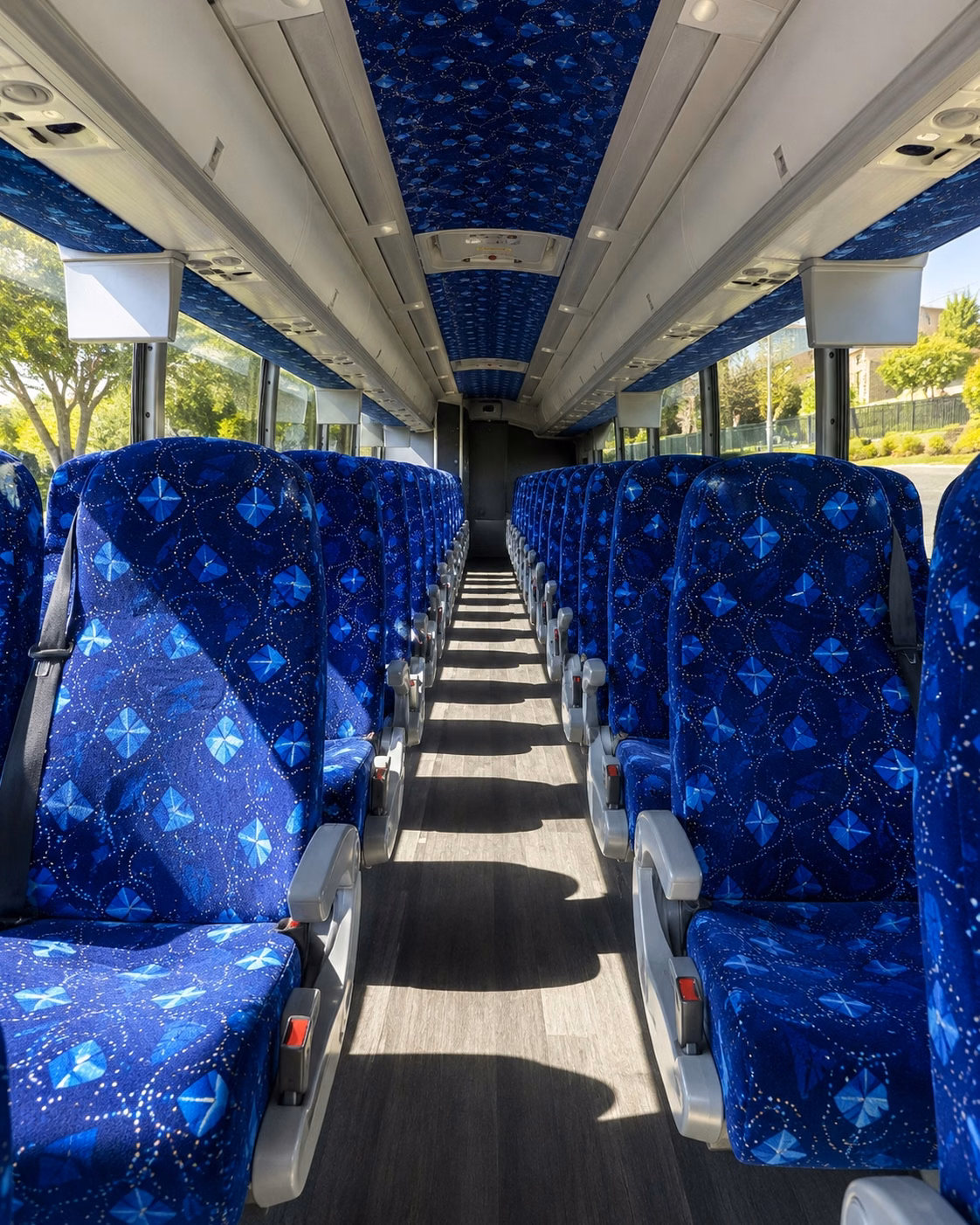 hollywood charter bus interior